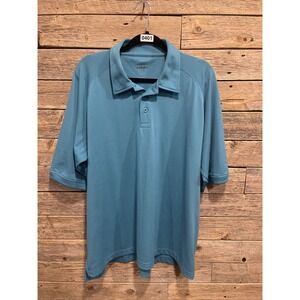Cabelas Shirt Mens Blue Size XL  Short Sleeve Polo Golf Golfing Outdoor Summer‎